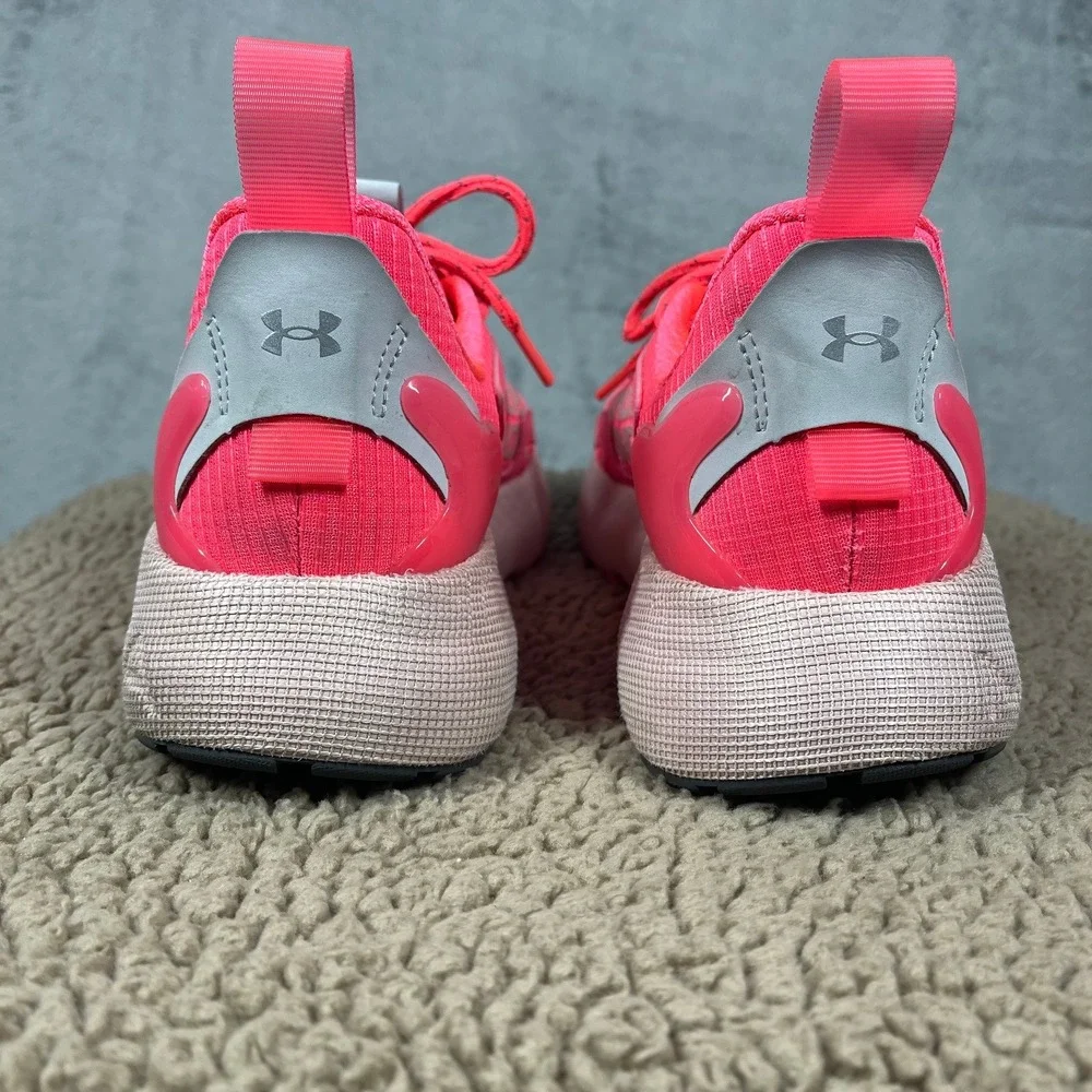 Under Armour HOVR Mega 2 MVMNT Mens 8 Pink Silver Running Shoes Womens 9.5
